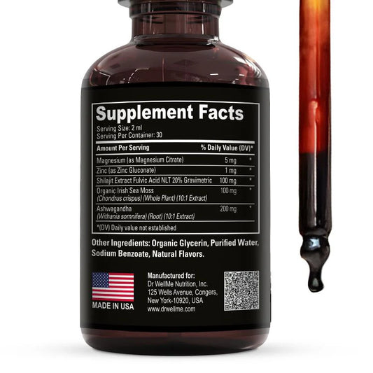 Shilajit with Sea Moss and Ashwagandha Drops