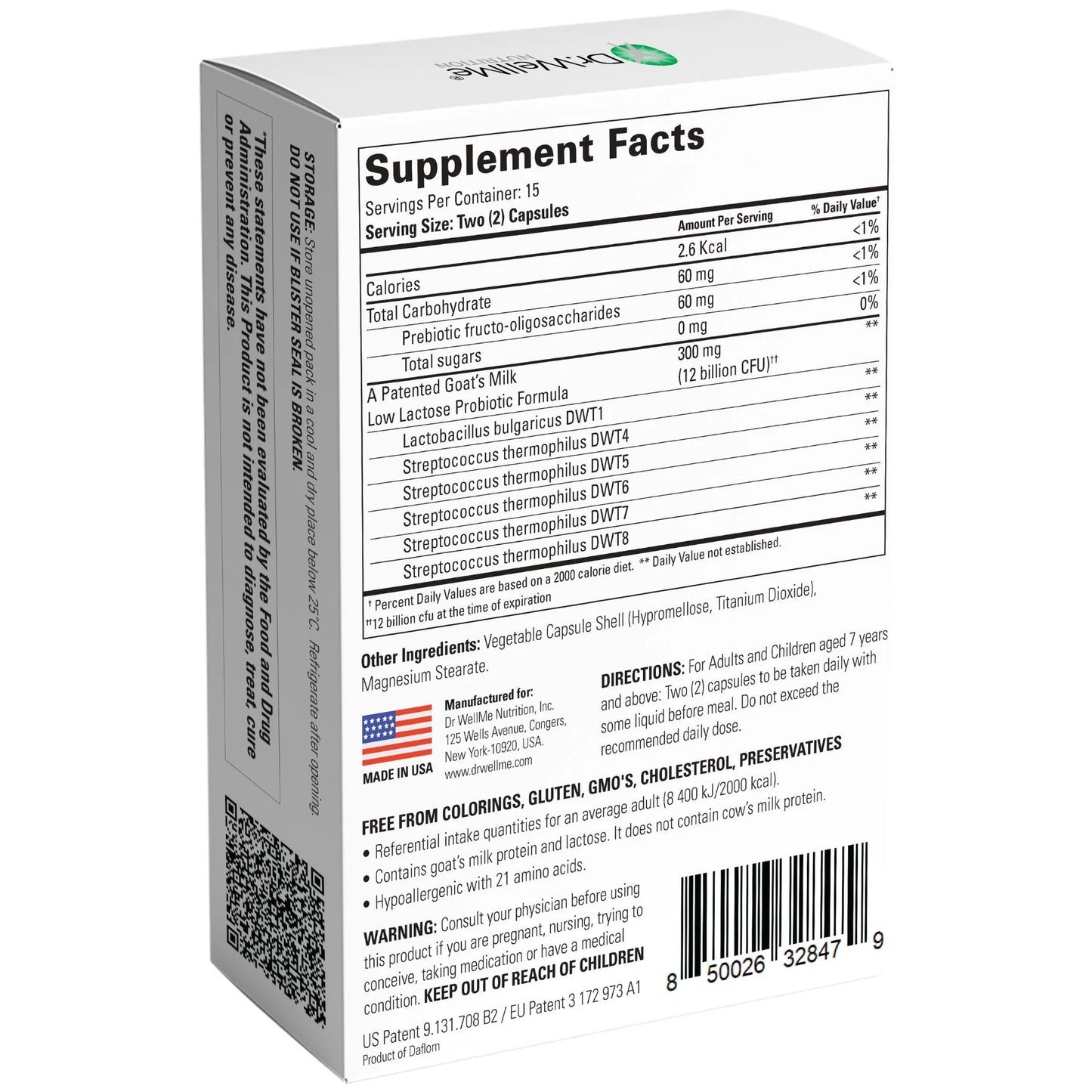 Laktera - Probiotics Supplement - Allergy Free - 30 Capsules