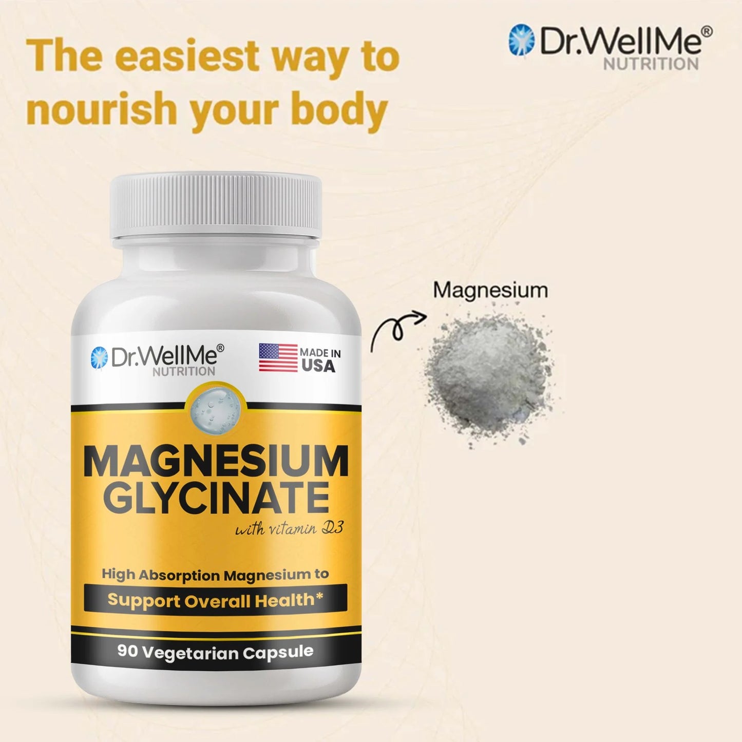 Magnesium Glycinate with Vitamin D3 Capsules