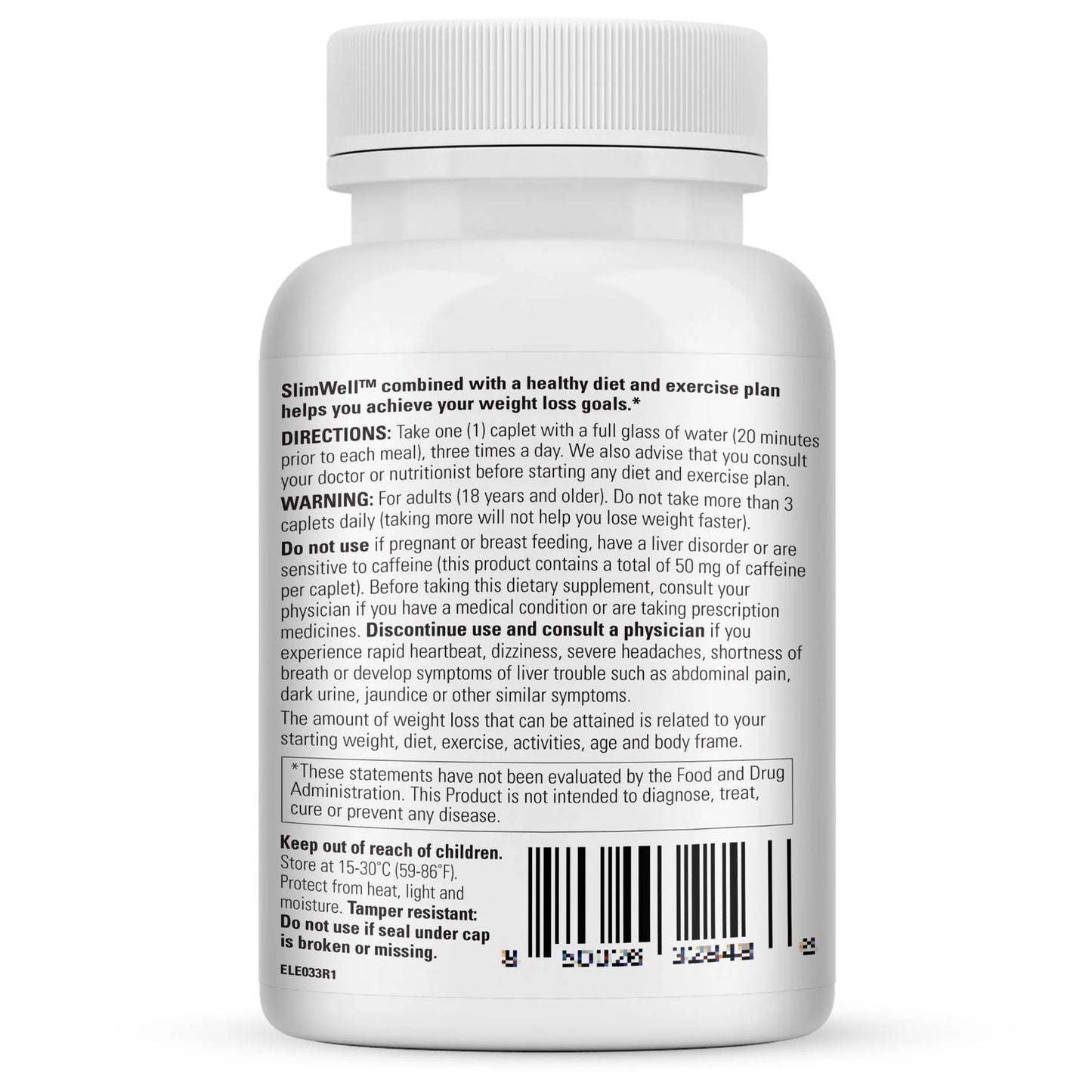 SlimWell - With Probiotics Acai Berry And Green Tea - 60 Caplets