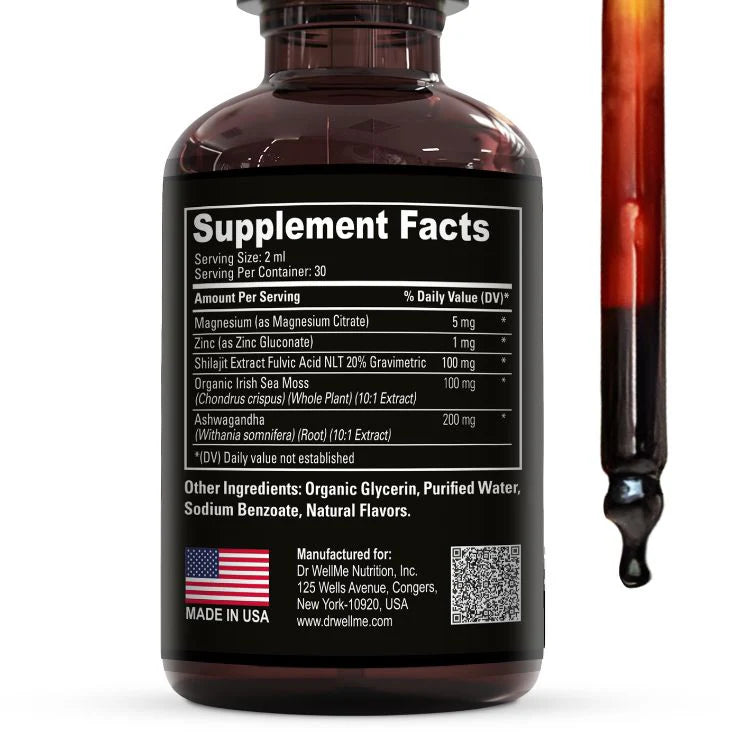 Shilajit with Sea Moss and Ashwagandha Drops