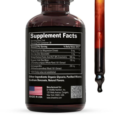 Shilajit with Sea Moss and Ashwagandha Drops