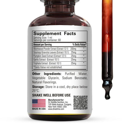 Para Defend Liquid Drops with Wormwood, Soursop & Pumpkin Seed Oil