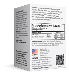 KiddieWell® D-800 - Vitamin D3 Oral Drops