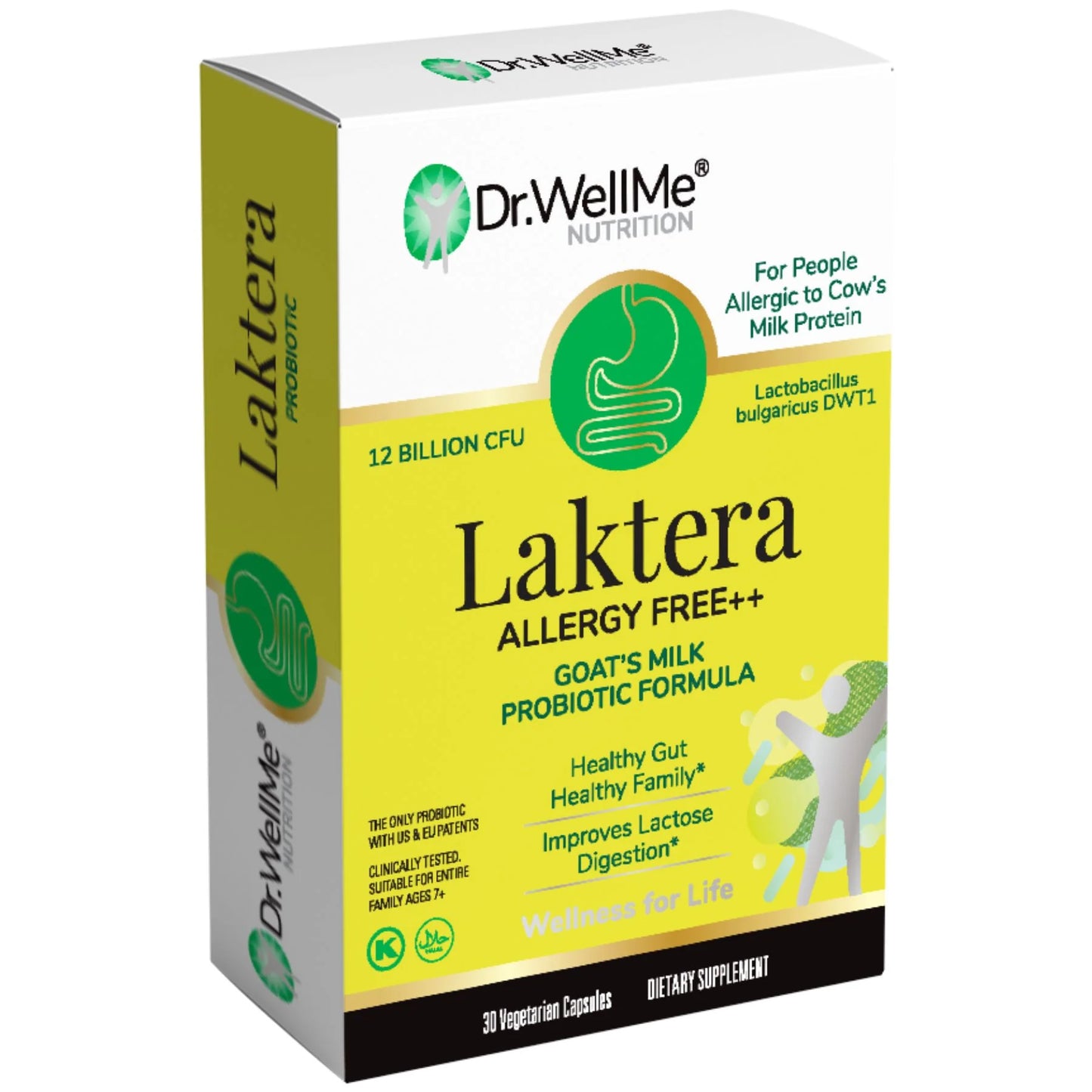 Laktera - Probiotics Supplement - Allergy Free - 30 Capsules