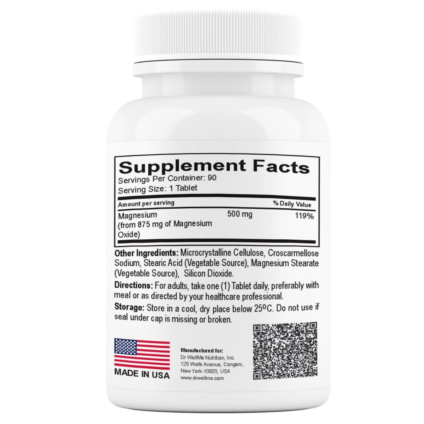 Magnesium 500 mg - 90 Tablets