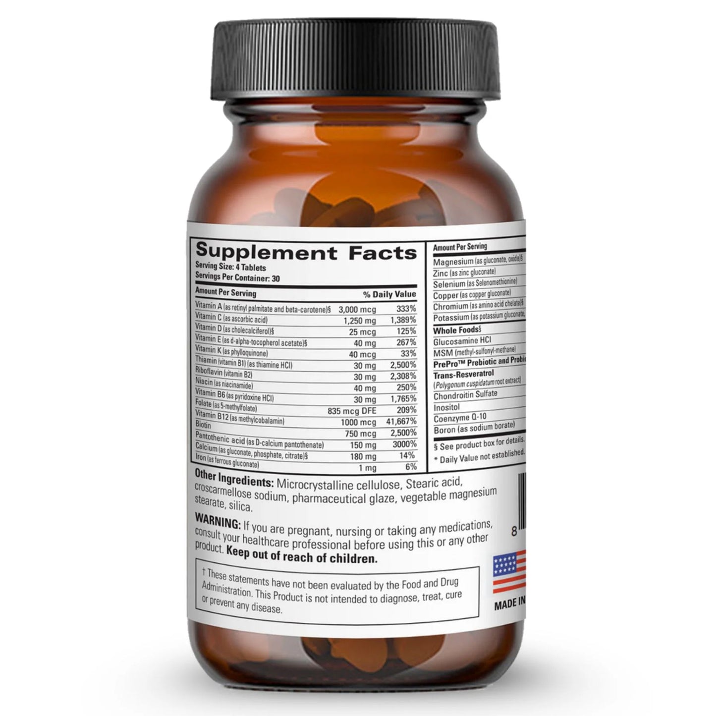 MultiWell Multivitamins - 120 Tablets