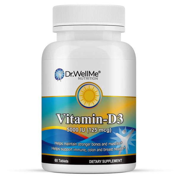 Vitamin D3 5000 IU (125 mcg) | 60 Tablets
