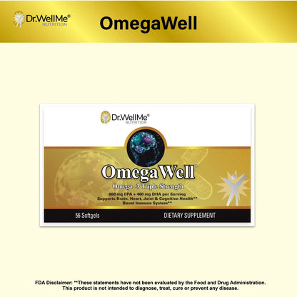 OmegaWell - Omega 3 - 54 Softgels