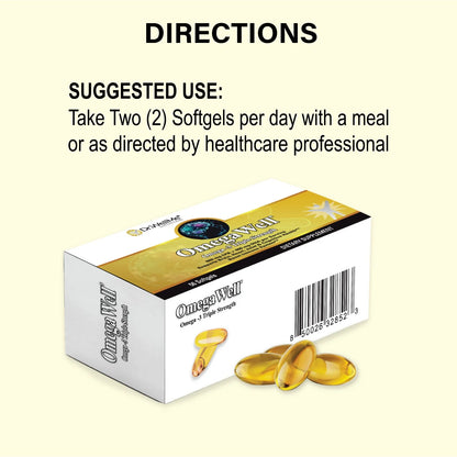 OmegaWell - Omega 3 - 54 Softgels